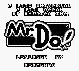 Mr. Do! (USA) Title Screen